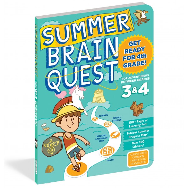 Summer Brain Quest Workbook - 3 & 4 - Get Ready For 4th Grade! - Workman - BabyOnline HK