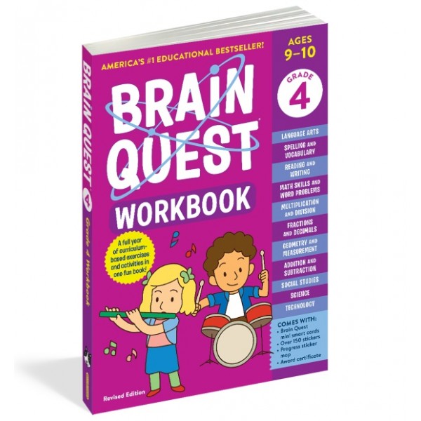 Brain Quest Workbook - Grade 4 (Age 9-10) - Workman - BabyOnline HK