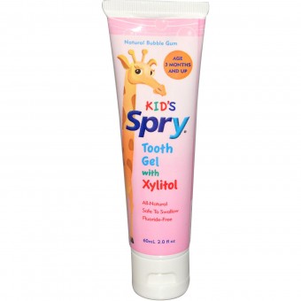 Kid's Spry Tooth Gel with Xylitol - Bubble Gum (3m+)