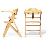 Affel - Wooden Baby High Chair (Natural) - Yamatoya - BabyOnline HK