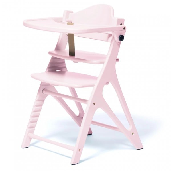 Affel - 日本大和屋木製幼兒餐椅 (乳粉色) - Yamatoya - BabyOnline HK
