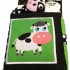 Baby Soft Book - Animal Colours with Rattle (Black and White)