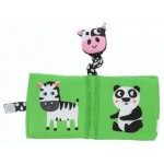 Baby Soft Book - Animal Colours with Rattle (Black and White) - YoYo Books - BabyOnline HK