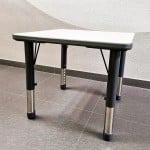 Yucai - Deluxe Square Height Adjustable Table YCY-071 (Grey/White) - Yucai - BabyOnline HK