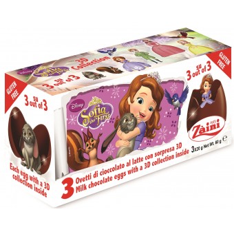 Milk Chocolate Egg with a Surprise - Sofia the First (3 x 20g)