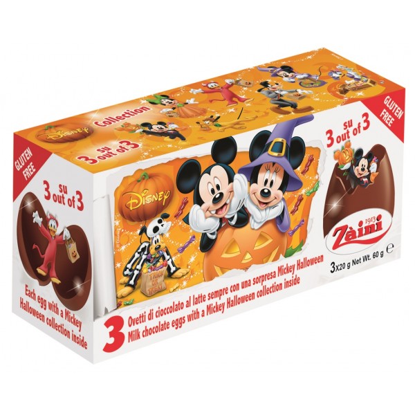 Milk Chocolate Egg with a Surprise - Halloween Mickey Mouse (3 x 20g) - Zaini - BabyOnline HK