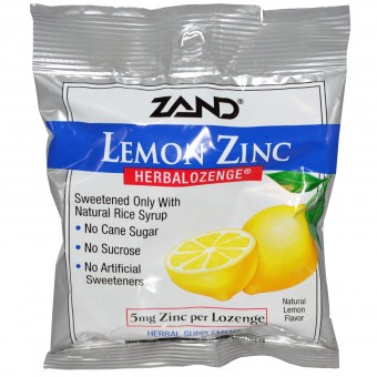 Lemon Zinc, Herbalozenge (Natural Lemon Flavor) 15 Lozenges 