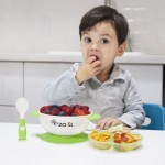 STUCK - Suction Feeding Bowl Kit (Green) - Zoli - BabyOnline HK