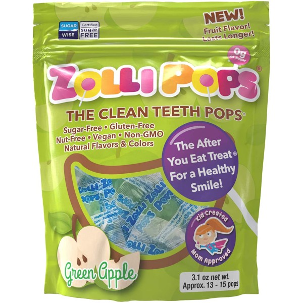 木糖醇護齒棒棒糖 (青蘋果) 3.1oz - Zollipops - BabyOnline HK