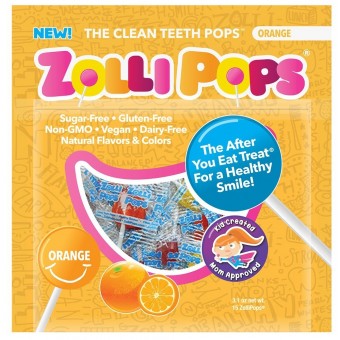 Anti Cavity Lollipops (Orange) - 15 lollipops