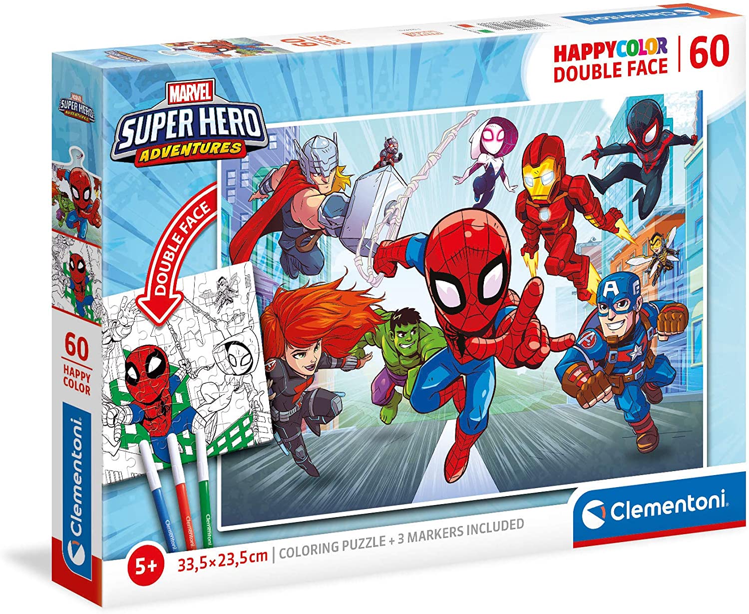 Clementoni Marvel Super Hero Adventure Avengers Jigsaw Puzzle 30 Pieces  Ages 3+