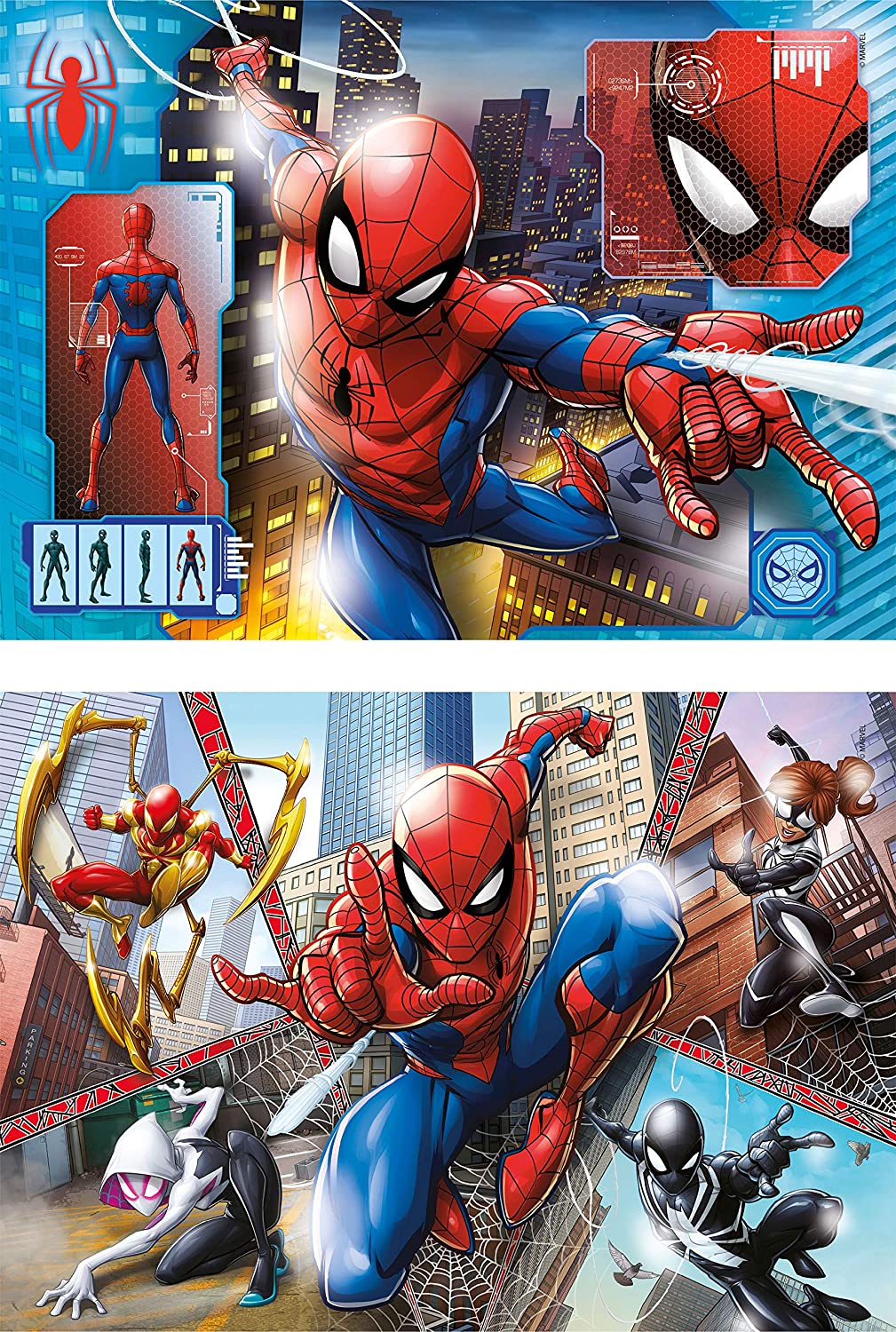 Marvel Spider-Man - 1x20 + 1x60 + 1x100 + 1x180 pieces Clementoni UK