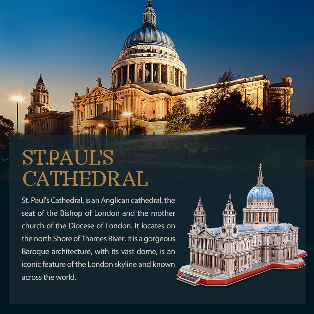 3D Puzzle Saint Paul's Cathedral London England Groß Cubic Fun 
