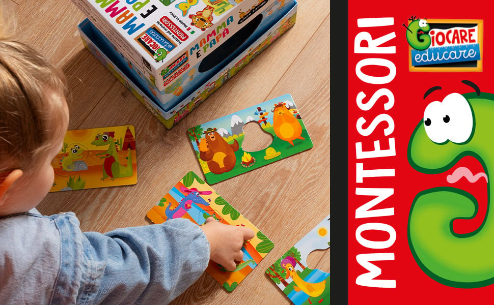 Lisciani 92741 Montessori Baby Box The Farm - Juego educativo para niños de  1 a 4 años 92741, multicolor