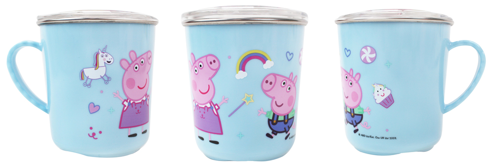 New Design Peppa Pig Kids Licence Character Mug 350ML Plastic Cup