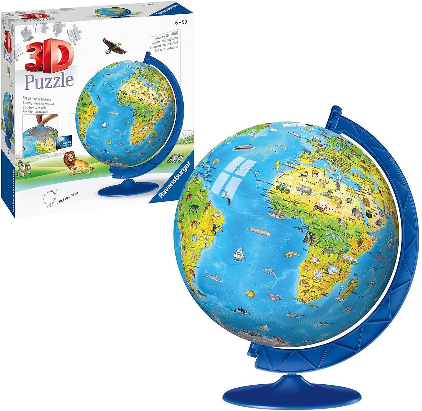 Ravensburger Globe pour enfants sous forme de puzzle 3D avec